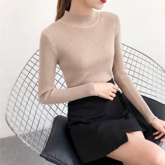 Women High neck full sleeves knitted Blouse/Top