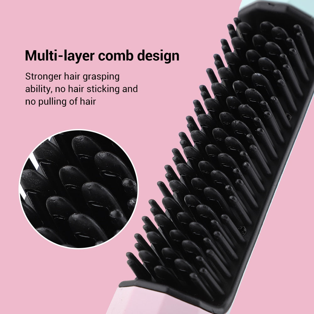 Rechargeable Hair Straightener Comb