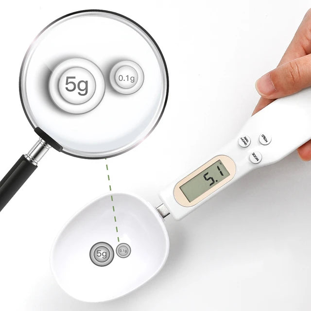 Portable LCD Digital Kitchen Scale Measuring Spoon Coffee Sugar Gram Electronic Spoon Weight Volumn Food Scale