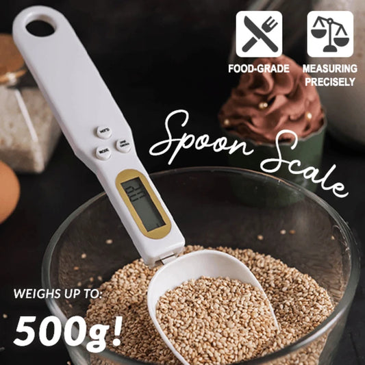 Portable LCD Digital Kitchen Scale Measuring Spoon Coffee Sugar Gram Electronic Spoon Weight Volumn Food Scale