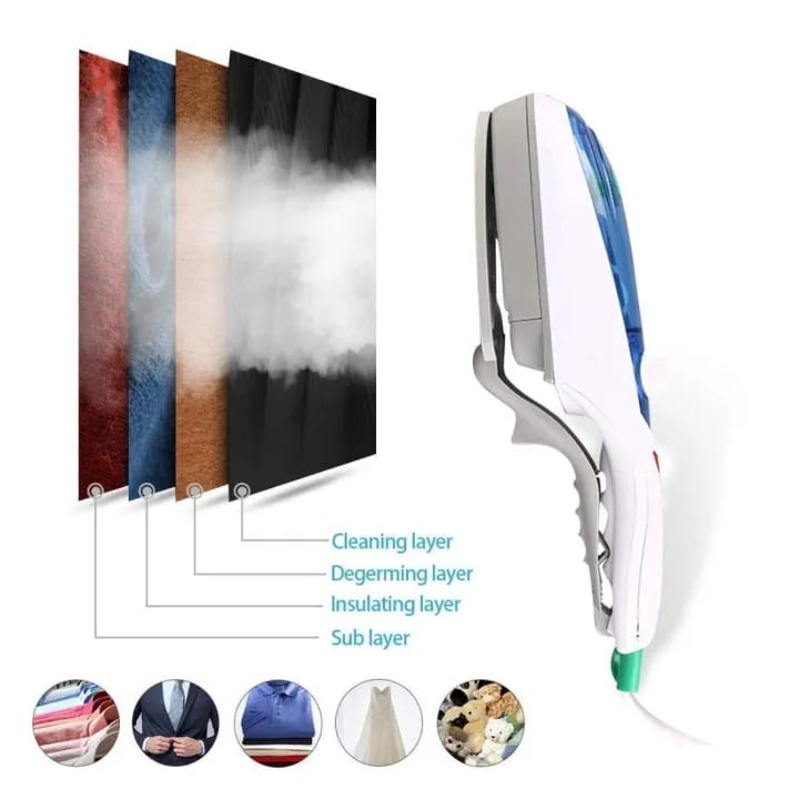 Thermostat Steam Iron, Portable Steam Brush Ceramic Floor Hang Hot Machine