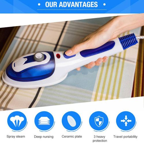 Thermostat Steam Iron, Portable Steam Brush Ceramic Floor Hang Hot Machine