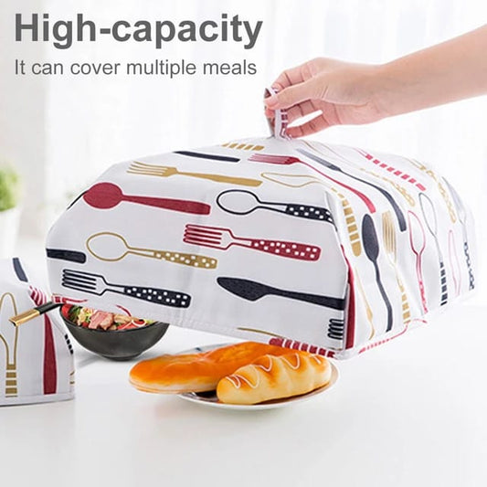 Insulated Reusable Aluminium Cotton Anti-dust Heat Preservation Umbrella Food Dish Cover