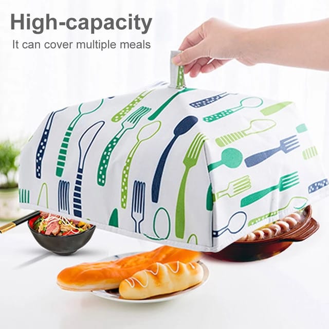 Insulated Reusable Aluminium Cotton Anti-dust Heat Preservation Umbrella Food Dish Cover