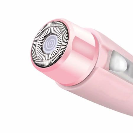 Cordless Facial Hair Remover with Wide Hypoallergenic Head for gentle experience at home