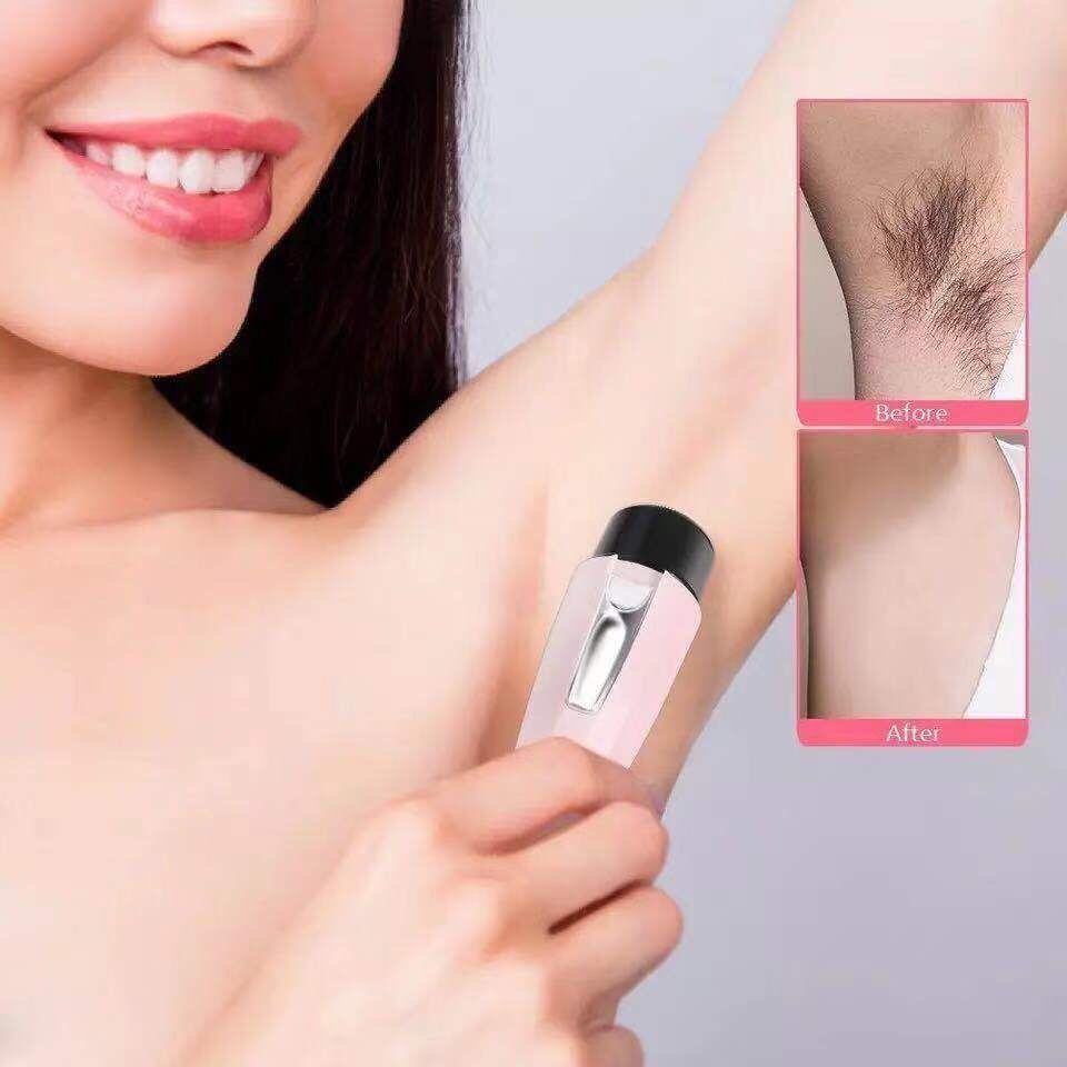 Cordless Facial Hair Remover with Wide Hypoallergenic Head for gentle experience at home