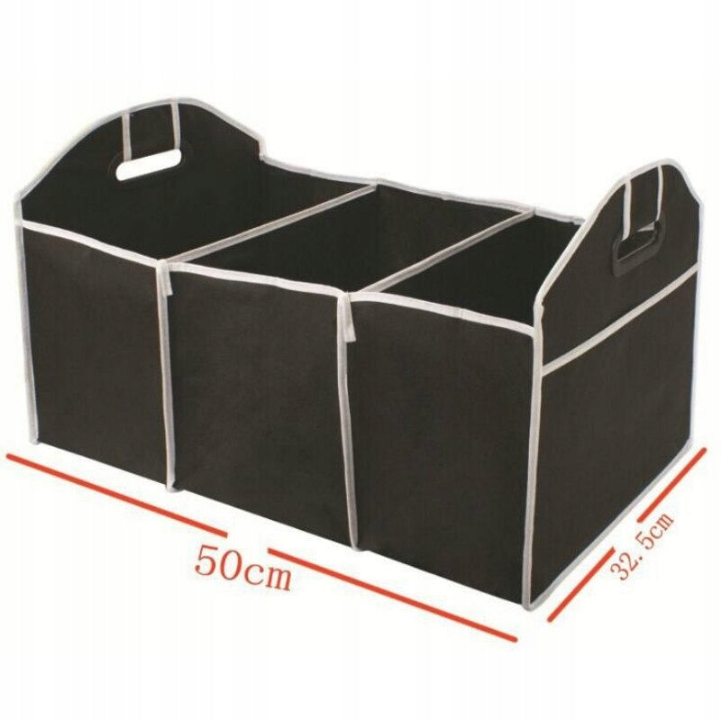  Car Boot Organiser with 3 Compartments and Cool Bag Foldable (Organiser Car Storage Bag)