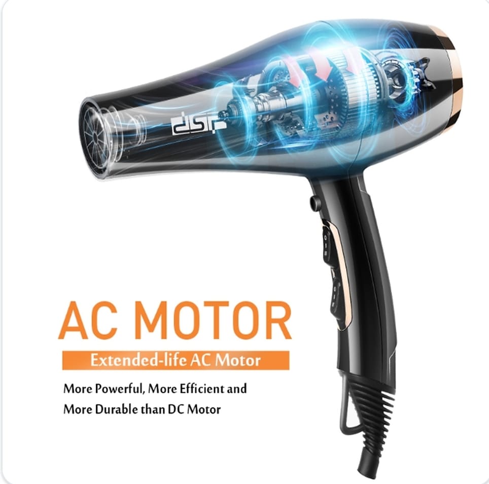 Hair Dryer Professional 3000W Negative Salon Ion Blow Dryers,Constant Temperature 2 Speed 3 Heat Settings,with Collecting Nozzle+Diffuser + Comb, Hair Care,for Hair Salon,Unisex