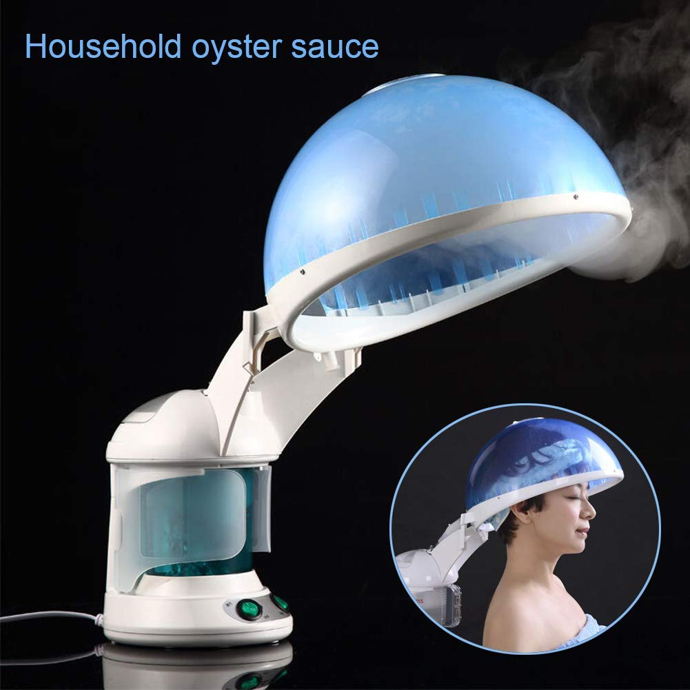 Facial Steamer and Hair Steamer, With Bonnet Hood Attachment, Moisturizing Skin Care Face Atomizer, Hot Mist Beauty Hair Facial Steamer