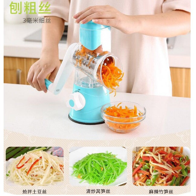 Cheese Grater Mandoline Slicer Salad Chopper Cheese Shredder Spiralizer Vegetable Slicer Nut Chopper