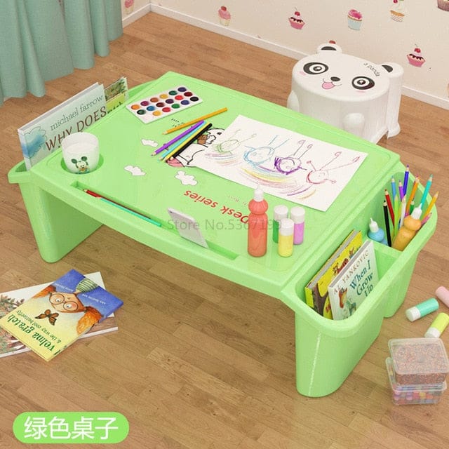 Children's Plastic Study Table with Storage (Small)