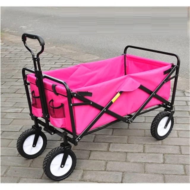 Collapsible Folding Wagon Utility Wagon Cart Garden Camping Wagon Sports Wagon Heavy Duty for Outdoor/Festivals