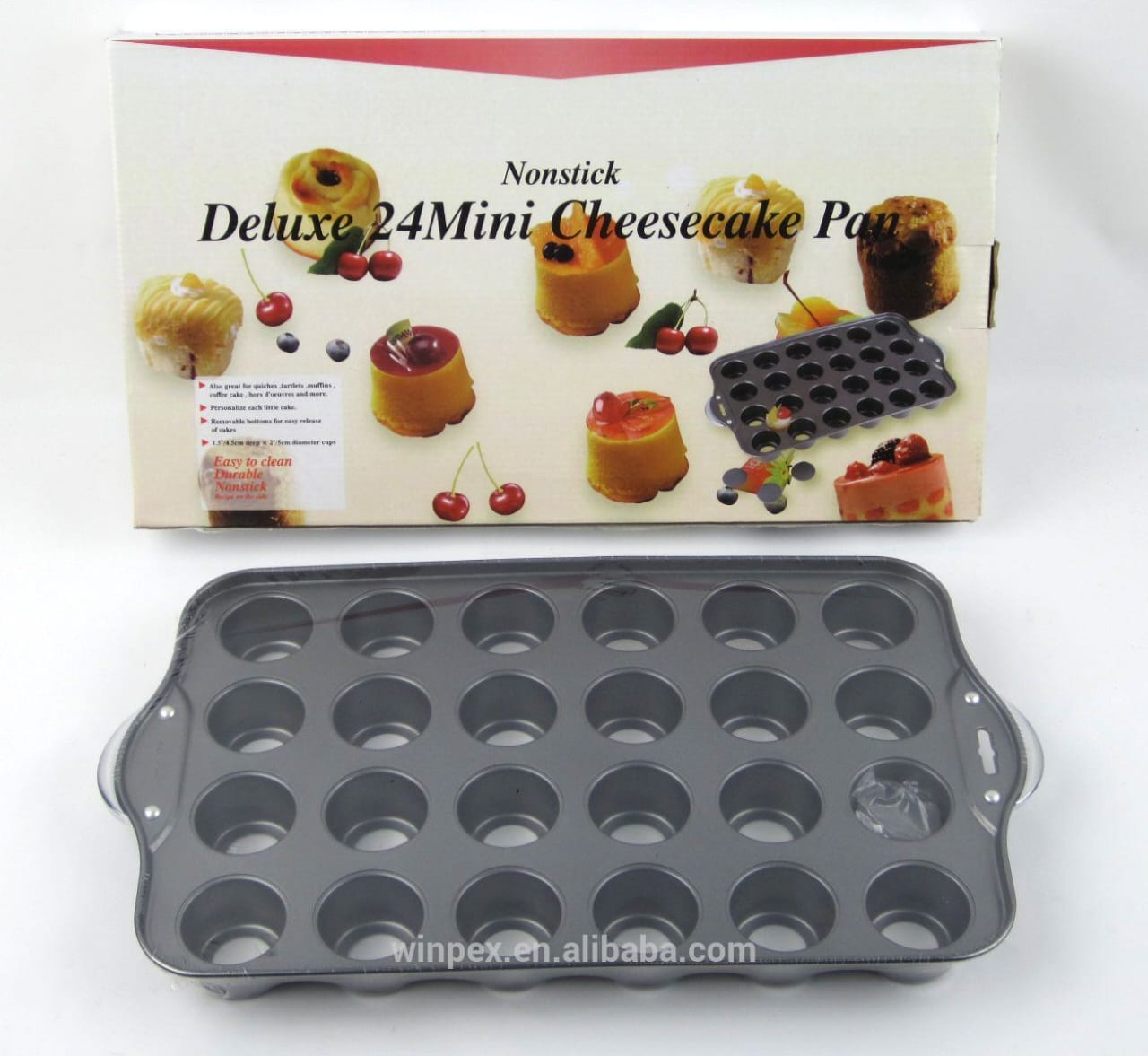  Mini Muffin And Cupcake Pans With Detachable Bottom, Anti-Stick Cake Molds Muffin Pan, Giving You Perfect Popping Cakes And Muffins