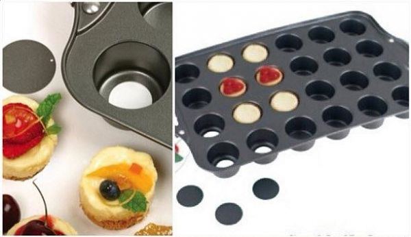  Mini Muffin And Cupcake Pans With Detachable Bottom, Anti-Stick Cake Molds Muffin Pan, Giving You Perfect Popping Cakes And Muffins