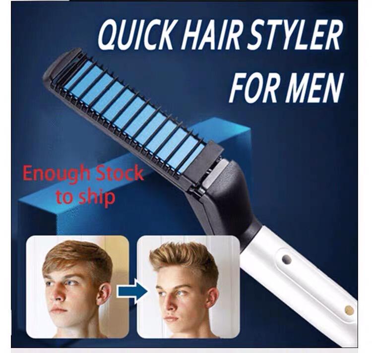 Multifunctional Quick Beard Hair Straightener Brush