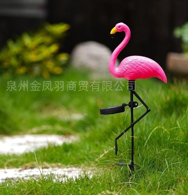 Solar floodlights, LED Lawn Solar Flamingo Lights, Outdoor Waterproof Patio Trail Decorative Lights for Solar Garden Lights