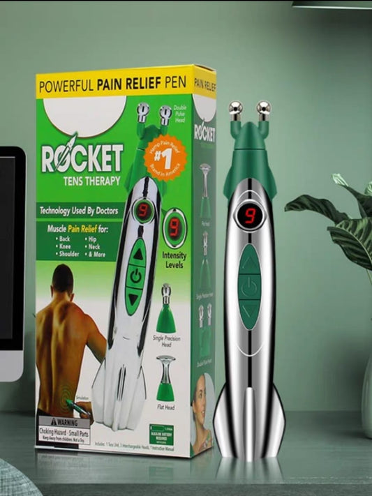 Pain Relief Pen, Rocket Pain Relief Pen, Electronic Massager Pen Meridian Acupuncture Pointer For Body Pain Palm Acupressure Pen, Health Care Acupressure Laser Massage Therapy Pen