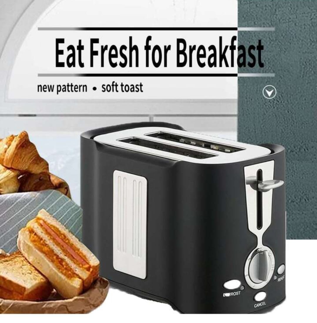 Toaster 2 Slice Extra-Wide Slot 7 Shade Settings Toaster for Bread English Muffin Bagel Crumb Tray Black