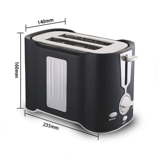 Toaster 2 Slice Extra-Wide Slot 7 Shade Settings Toaster for Bread English Muffin Bagel Crumb Tray Black