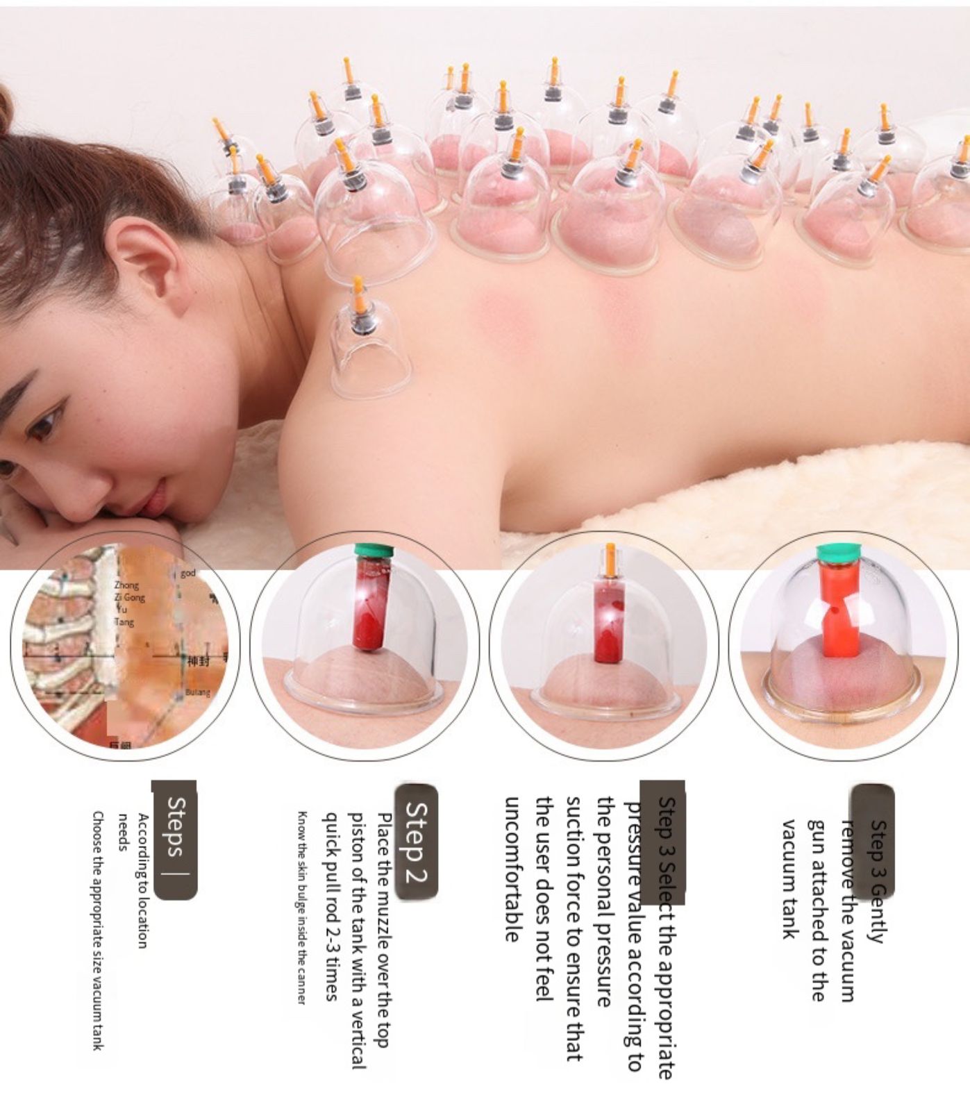 Cupping Cupping Therapy Set, with Vacuum Cupping Kit, Cupping for Suction Cups Massage, Hijama Cupping Set with Cupping Cups for Effective at-Home Cupping Therapy, Health and Wellness Solution