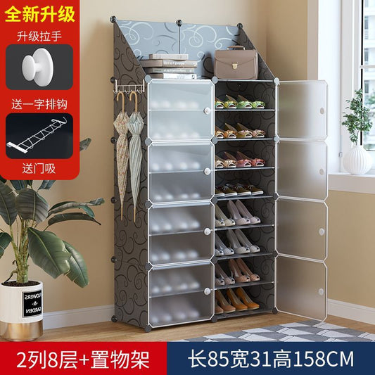 Shoe Rack, 5 Tier 20 Pairs Shoe Storage Cabinet, Free Standing Shoe Shelf Organizer for Boots Slippers High Heels, for Closet Bedroom Entryway Hallway, 2 * 4