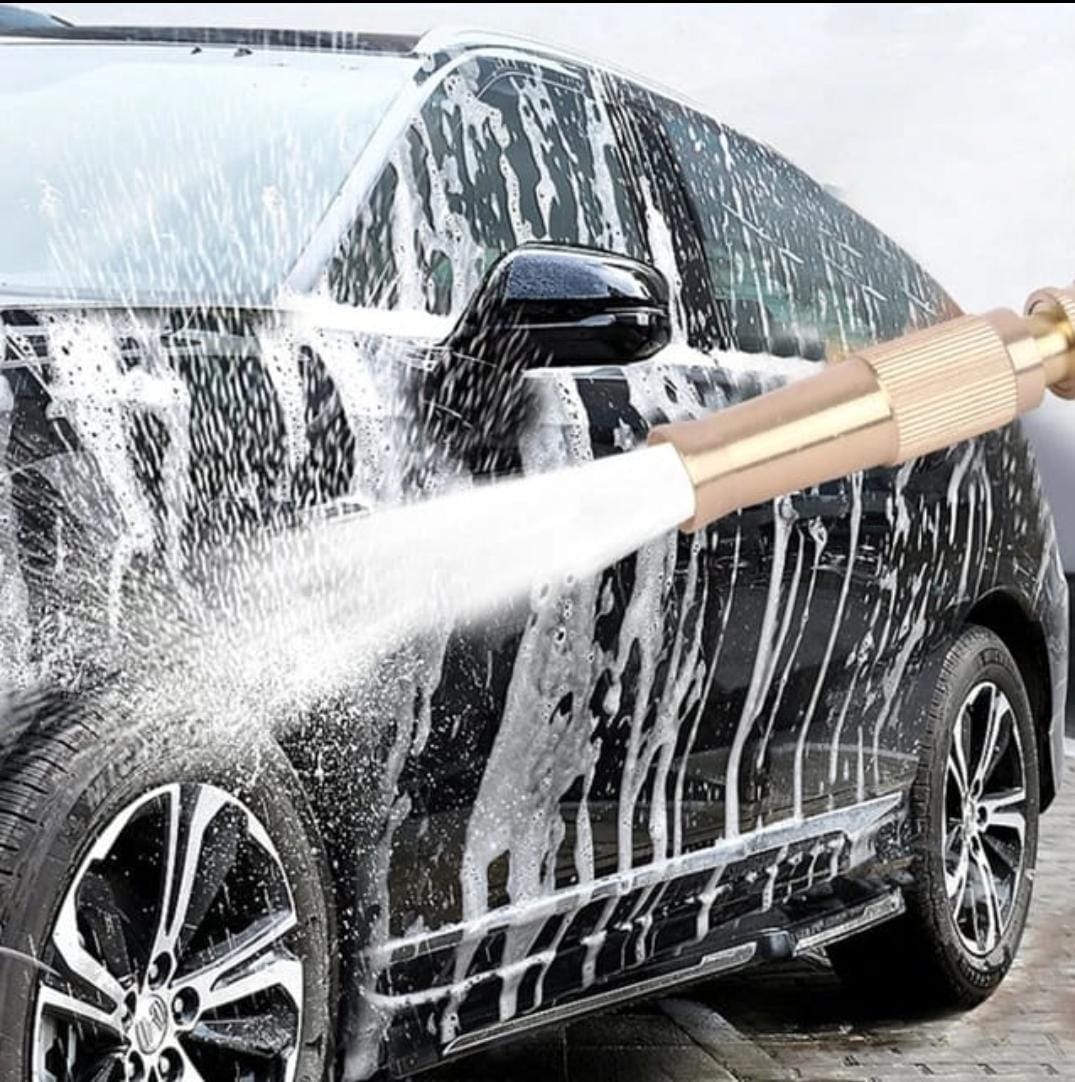 High Pressure Water Spray Gun for Garden Hose, Car Washing and Window Cleaning" easily blast away dirt, grime, and debris from surfaces such as cars, windows, siding, and more.