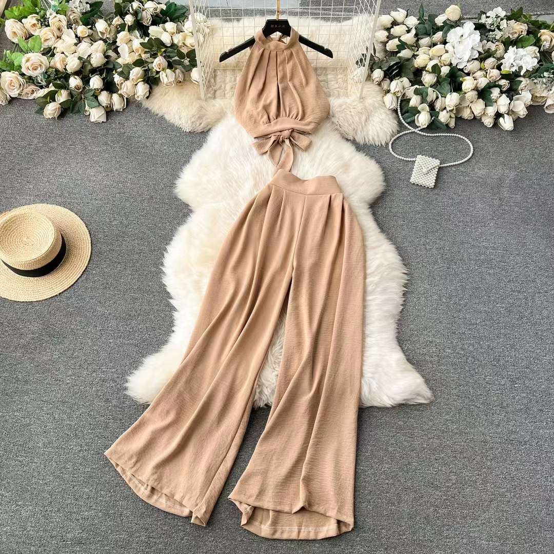 Women Wide Leg Dress 2 Piece Set