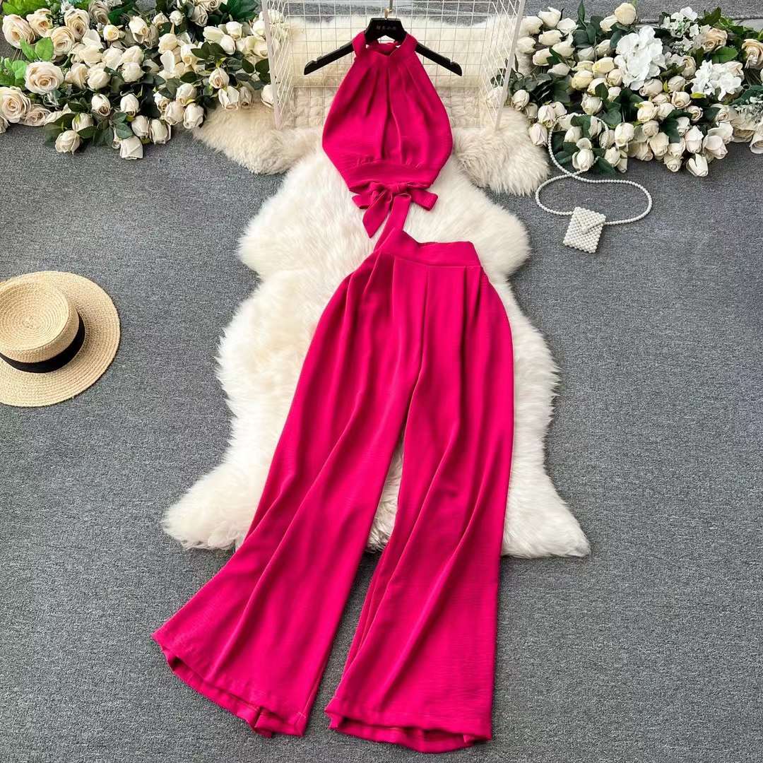 Women Wide Leg Dress 2 Piece Set