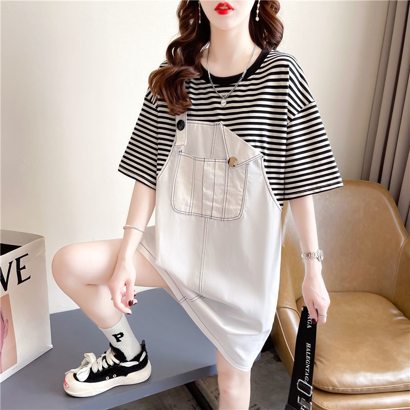 Two-Piece Mini T-Shirt Dress