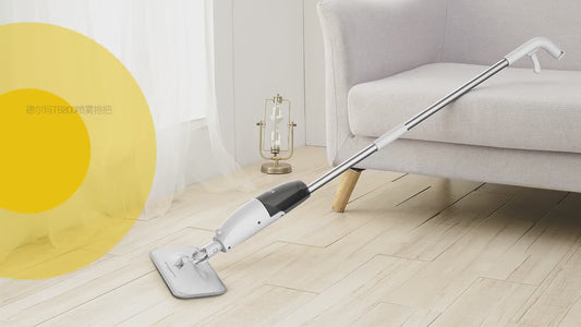 Deerma TB500 Spray Mop 360º Xiaomi Eco-System Floors with Polish Water. Mop with Carbon Fiber Dust Collector Excellent in Home Cleaning, White