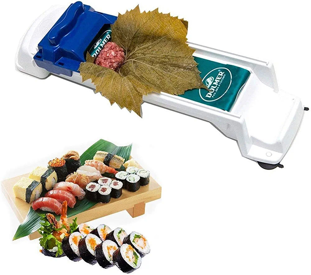 Kitchen Roll Tool for Vegetables and Meat, Sushi Roller Dolma Sarma Roller Filled Cabbage Leaves Rolling Machine Meat Kitchen Creative Tool for Beginners and Children