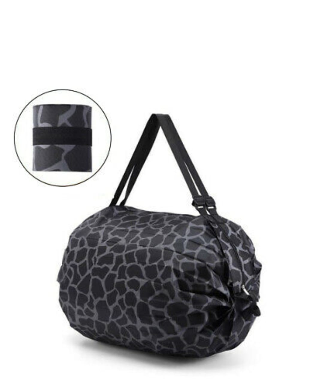 Double Loop Eco Bag, Large Capacity, Foldable