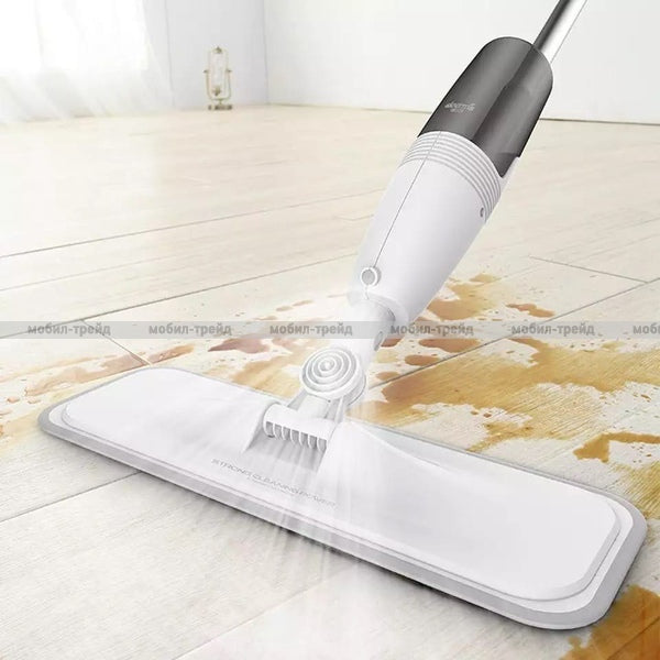 Deerma TB500 Spray Mop 360º Xiaomi Eco-System Floors with Polish Water. Mop with Carbon Fiber Dust Collector Excellent in Home Cleaning, White