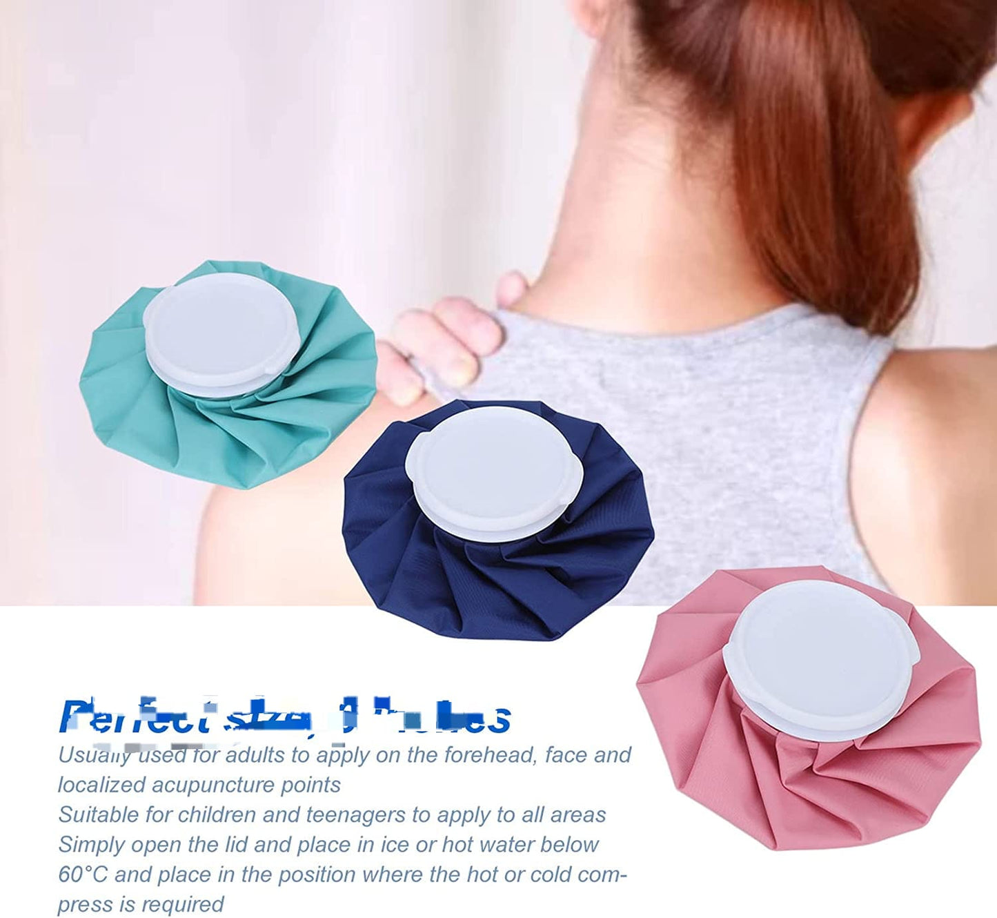 Heat and cooling Pack for hot-cold Therapy,Ice Pack Gel for Back Shoulder,Neck,Waist Pain Relief-ice bag-pack of 1pcs