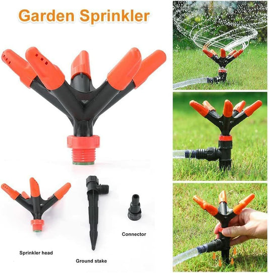 Down Automatic Watering Garden Sprinklers Irrigation Hose Lawn Watering Spray