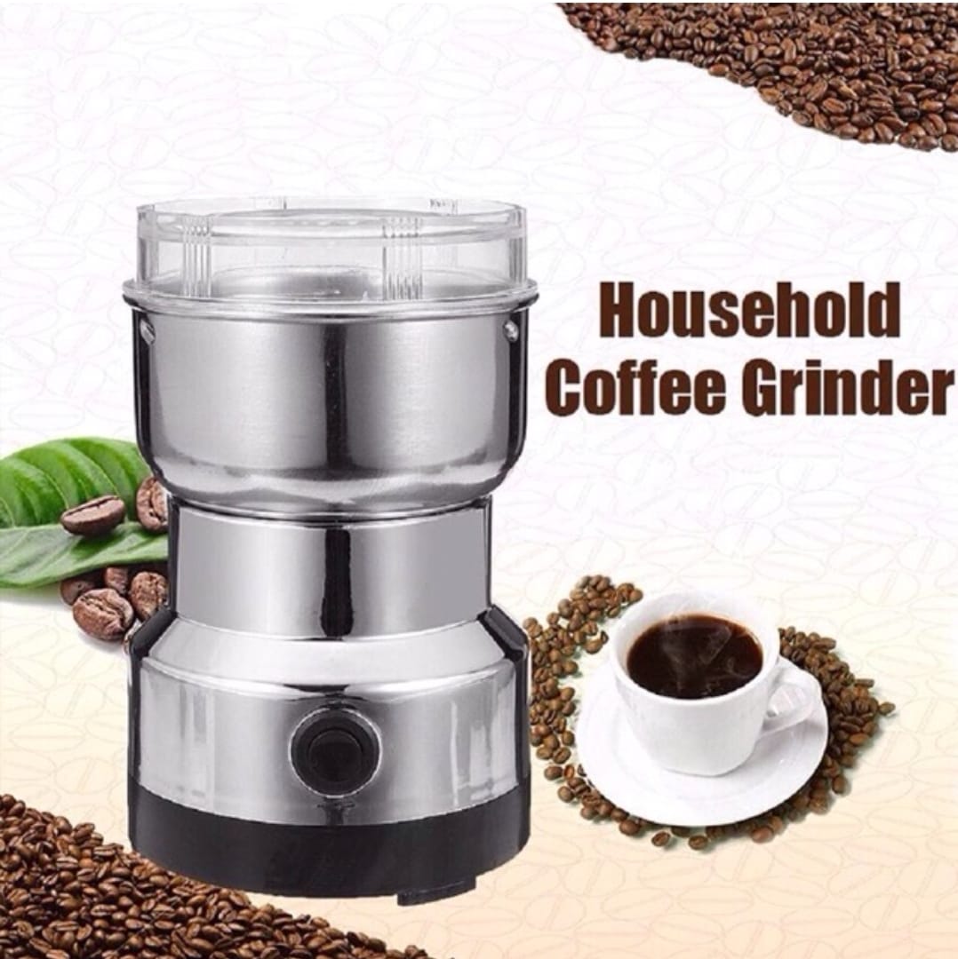 Electric Coffee Grinder with Transparent Lid - Stainless Steel Knife Sharpening Coffee Grinder Electric for Coffee Beans, Grains, Nuts, Beans, Spices