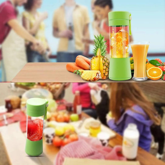 Portable Blender Mixer Rechargeable Blender Smoothie Single Served USB Electric Safety Juicer Cup Shakes and Smoothies Blender USB Charging Sport Mini Juice Maker