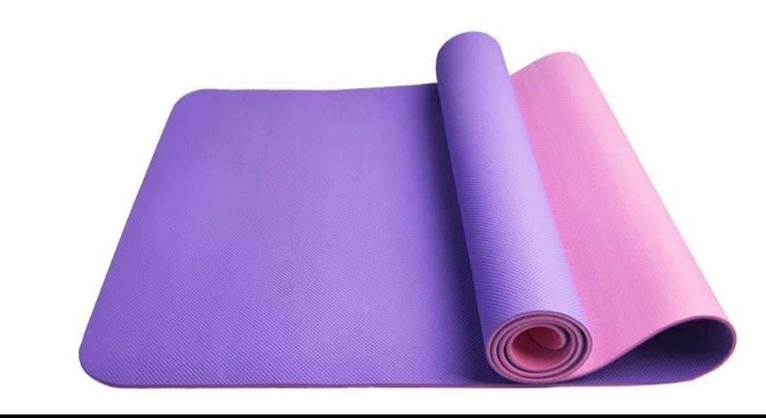 Ewedoos Yoga Mat Non Slip TPE Yoga Mats Exercise Mat Eco Friendly Workout Mat for Yoga, Pilates and Floor Exercise Thick Fitness Mat Carry Strap Included