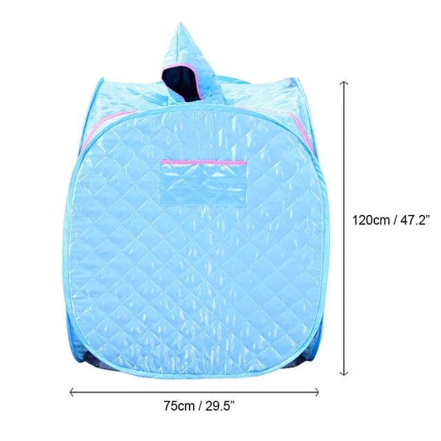 SEAAN Portable Home Sauna, Personal Steam Sauna Tent for Weight Loss and Detox 2 Person SPA Sauna Wrap with 2.6L Steamer Foldable Chair Remote Control Timer Full Body Leg Relaxation