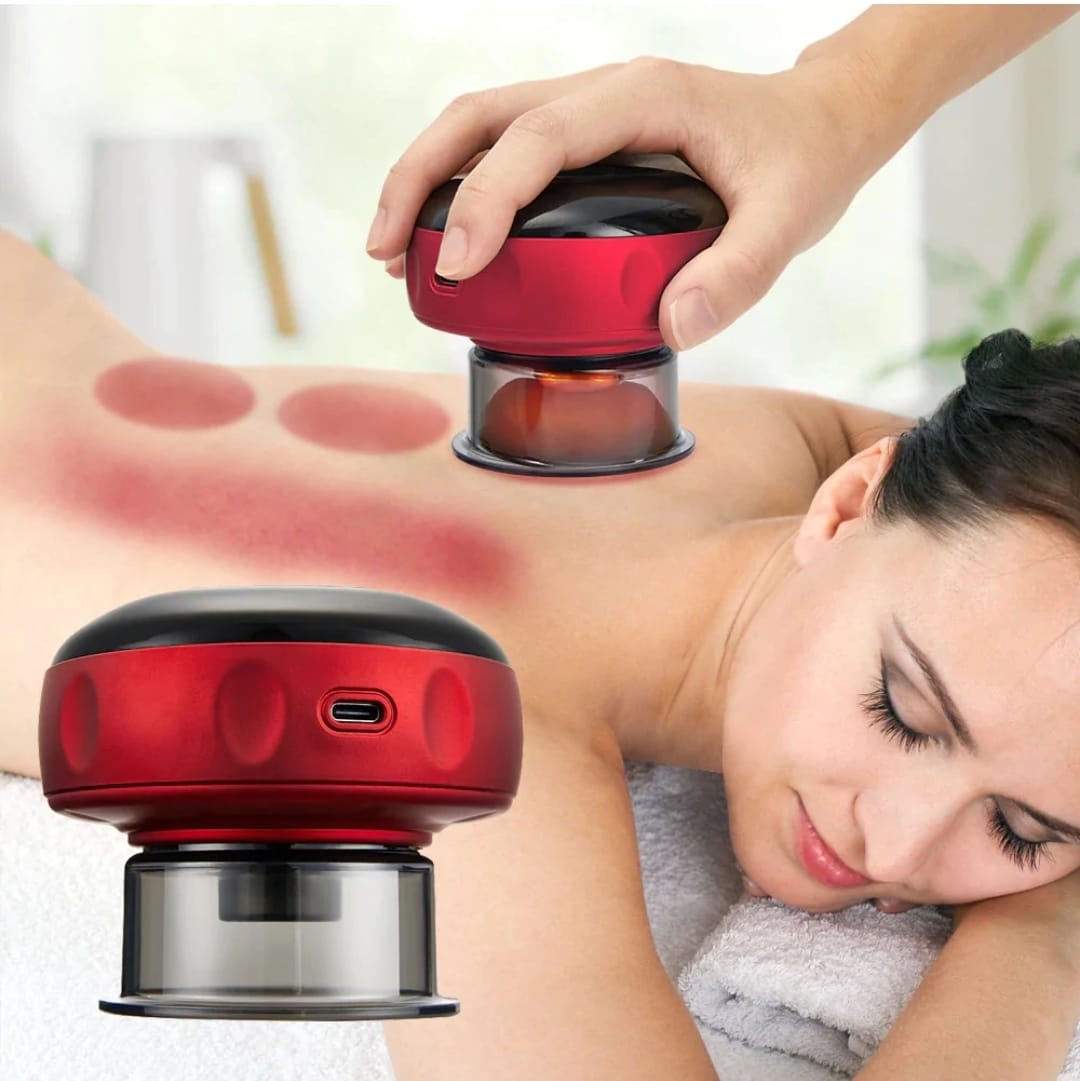 Smart Electric Cupping Therapy Set,Handheld Dynamic Suction Massager,Pfessional Gua Sha Cupping Device Kit,12 Adjustable Speed Settings,Helps Reduce Muscle Pain,Swelling,Inflammation, Scraping Tool