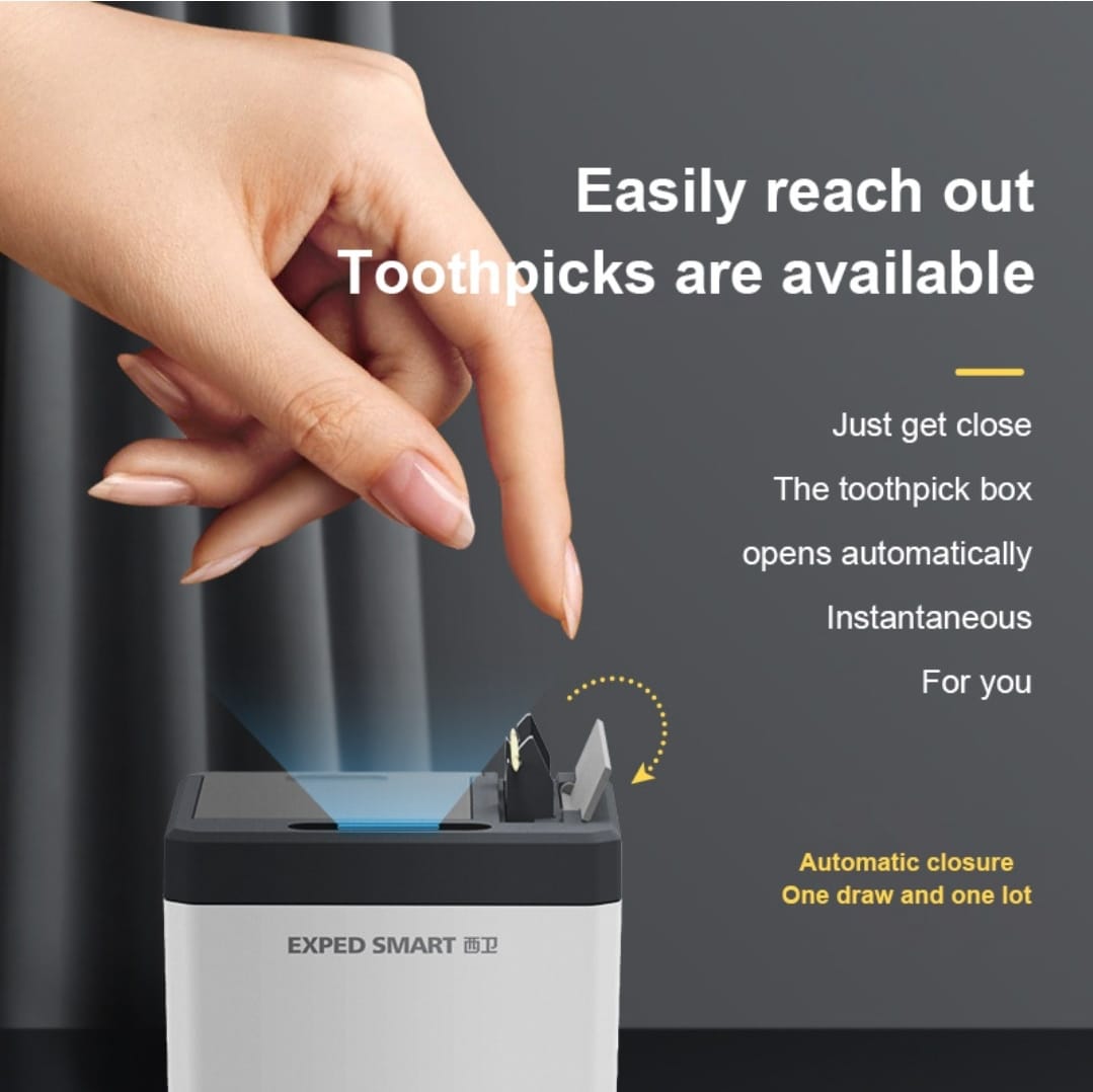 Intelligent sensor toothpick box, automatic pop-up electric toothpick holder, toothpick dispenser, infrared sensor toothpick boxï¼Å’Toothpick storage box