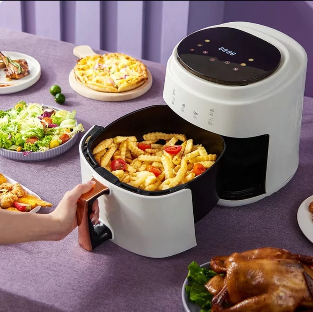 Digital Air Fryer with AirCrisp Technology, Custom Presets, Temperature Control, and Auto Shut Off Feature, 2.6 Quart