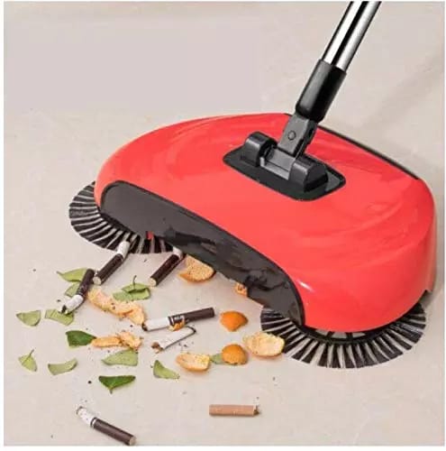 3-in-1 Floor Cleaning System Automatic Plastic Sweeping Machine, Dustpan and Trash Bin