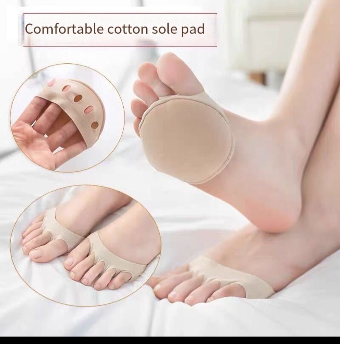 Five Toes Forefoot Pads for Men Women Protector Half Insoles High Heels Foot Care