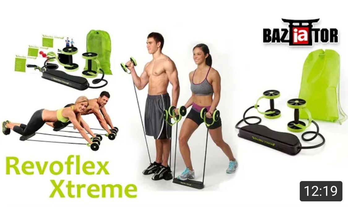 Revoflex Core Double AB Roller Exercise Equipment,Professional Ab Wheel Roller Supports,Abdominal Workout Machine