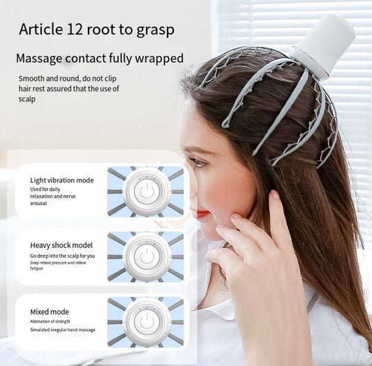 Body Back Scalp Massager, Head Scratcher, Manual Head Massager for Stress Relief, Relaxing Scalp Scratcher, Tingler for Gentle Hair Stimulation