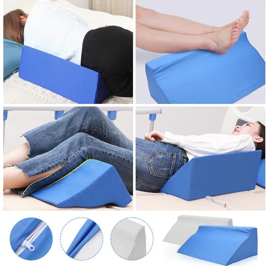 URBLAPOW UP-Ⅱ Wedge Pillow - Bed Wedge Pillow ，Back Support Wedge Pillow for Back and Legs Support ，Sleeping ， Hypoallergenic Support Pillow for Acid