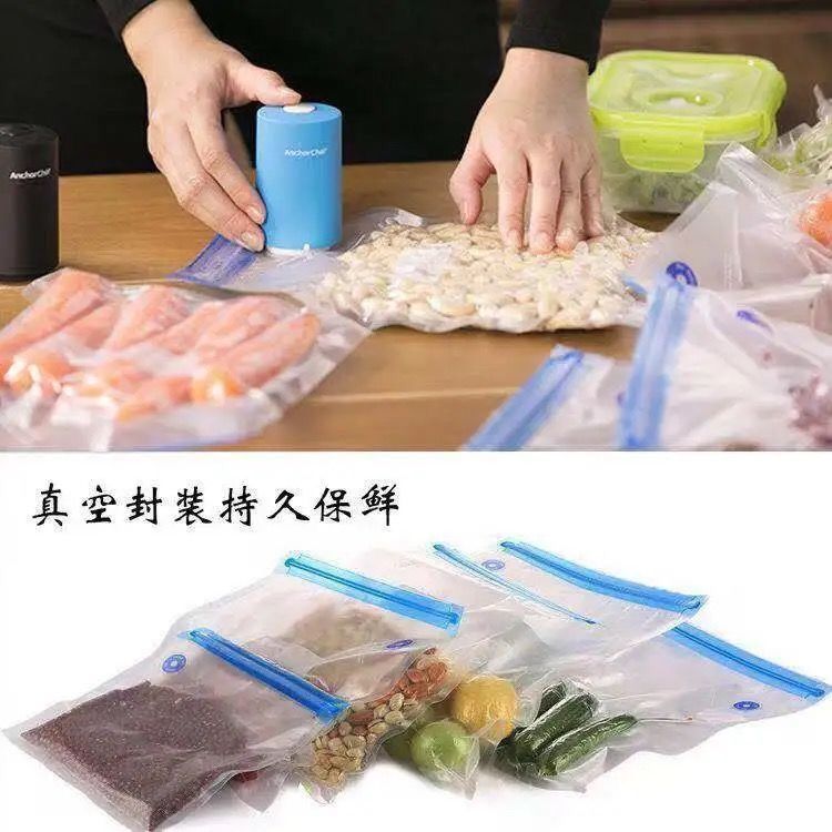 Food Save Vacuum Sealed Bags with Hand Pump Vacuum Sealer