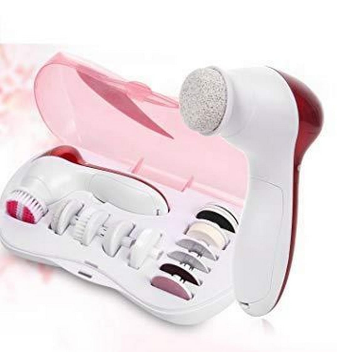 Rlanos Face Facial 11 in 1 Exfoliator Electric Massage Machine Care & Cleaning Cleaner Massager Kit For Smoothing Body Beauty Care Skin Face Cleaner Massage Machine facial massager Machine for face