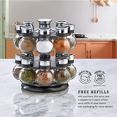 Revolving Plastic Round Spice Rack